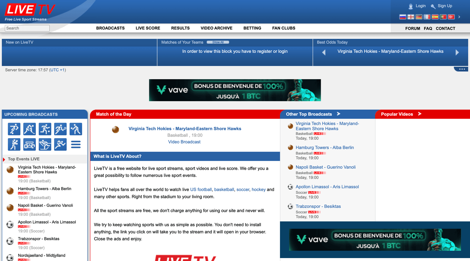 live tv nouvelle adresse