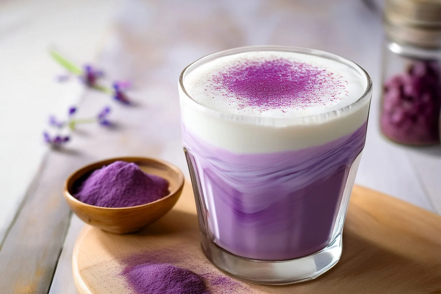 Poudre d’Ube : 4 raisons de l’adopter pour transformer vos boissons bien-être ube latte